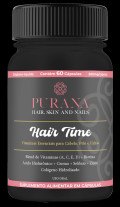 Purana Hair Time Suplemento completo para cabelo!
Biotina + Ácido Hialurônico + Vitaminas + Minerais