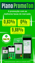 Maquininha de cartão Ton 0,83%de taxa. °Pagamento via pix sem taxa 0%


° Taxa de apenas 0,83% no débito e crédito


° Conta digital gratuita


° Sem cobrança de frete


°3 anos de garantia


°Qrcode/ 2 baterias


°Cartão de crédito sem anuidade


°Sem mensalidade e sem aluguel


°Reposição de bombinhas grátis .


Link a baixo comprando você ganha Reposição gratuita de bombinhas e entrega grátis todo Brasil.