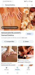 Massagem  Rosane e Janaina O tempo dedicado à receber uma massagem,nunca é um desperdício é um ganho .Preservar a saúde sempre será mais fácil que curar a doença.E você já cuidou do seu bem estar hoje?Você merece o que há de melhor ,cuidar de você é importante!***