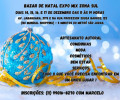 Bazar de Natal Expo Mix Zona Sul Bazar de Natal com variedade de artigos de artesanato, moda, decoração e comidinhas.
De 14 a 17 de dezembro, das 11 às 19 horas, na Av. Jabaquara, 2175.